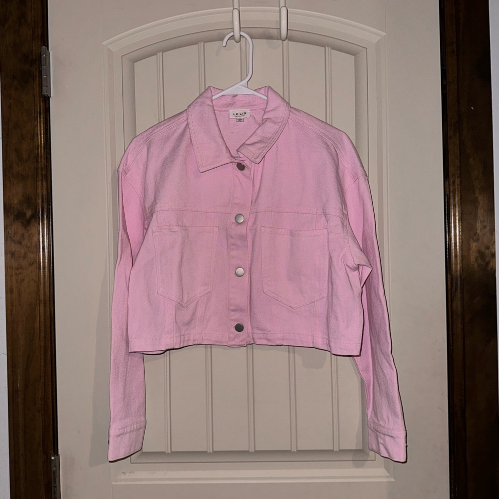 Pink Denim Jacket - image 1